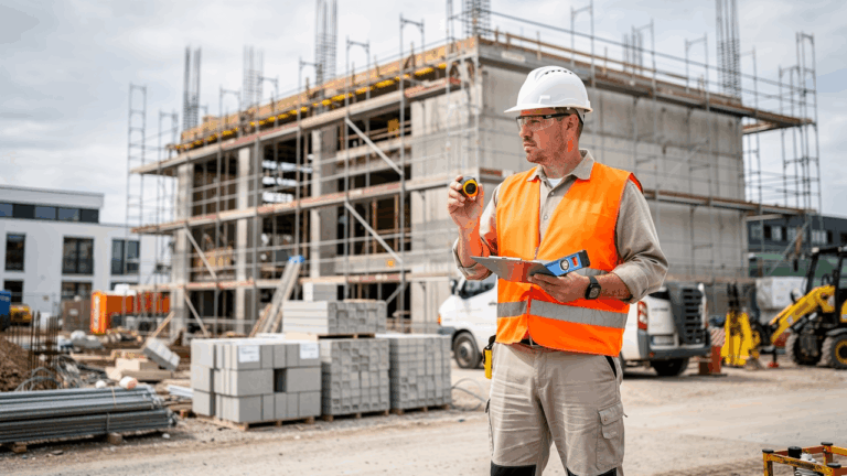 Bausachverständiger in Ludwigsburg auf einer Baustelle